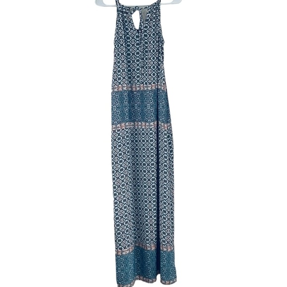 Knox Rose Dresses & Skirts - Knox Rose Boho Sleeveless Maxi Dress Paisley Braided Trim